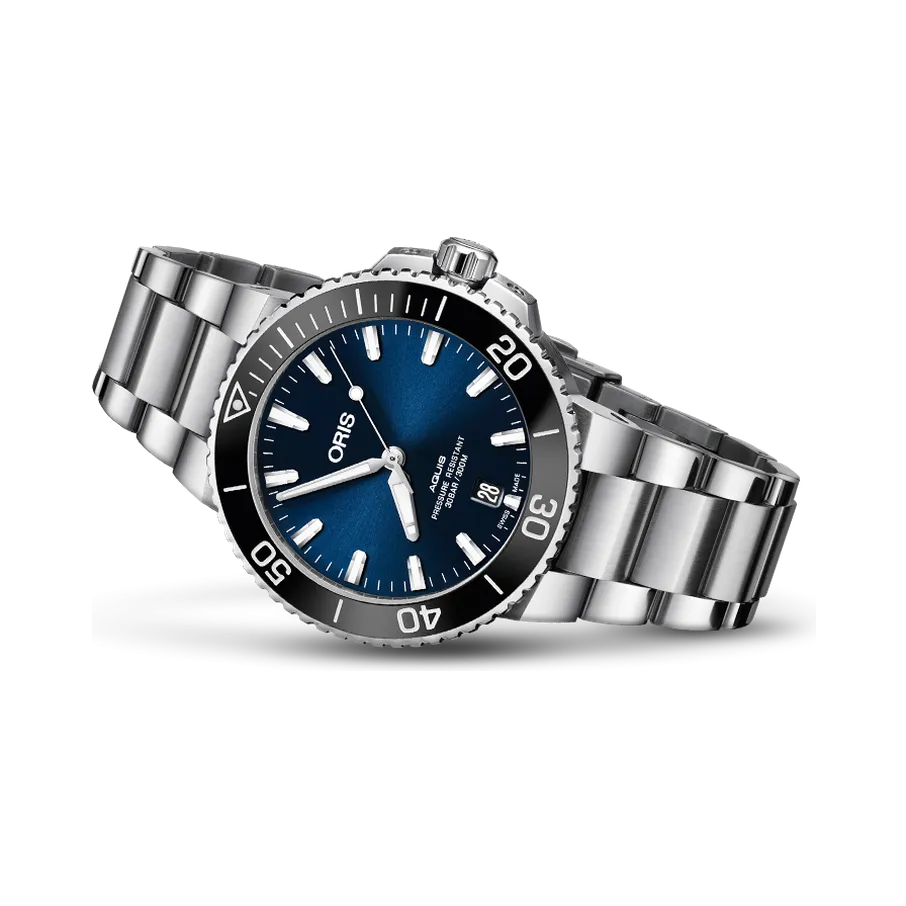 Oris Aquis Date Otomatik Mavi 01733773241350782105PEB