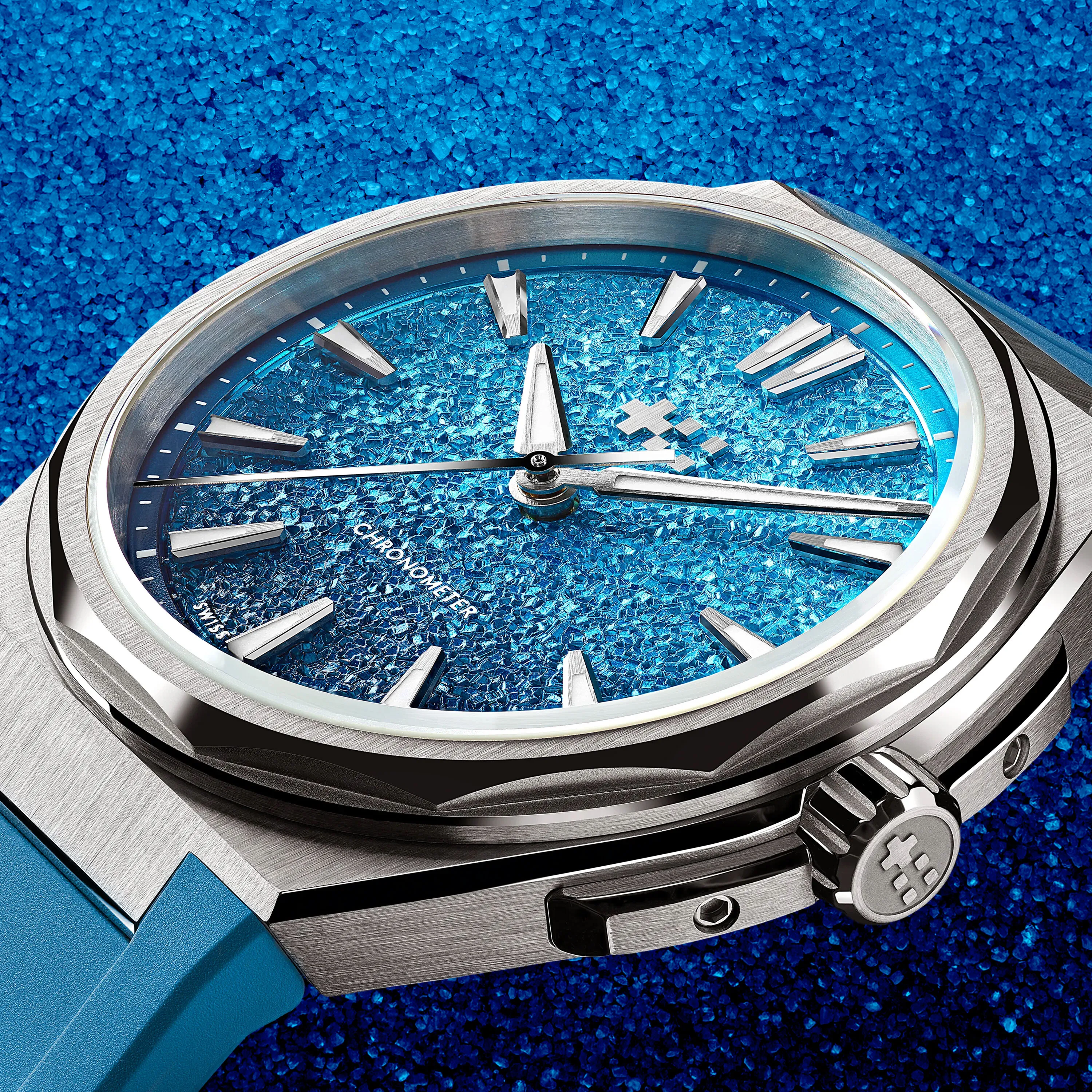 Christopher Ward The Twelve (Ti) Pic'n'Mix Otomatik Mavi C1236AHC1T00B1B0R detay görseli 1