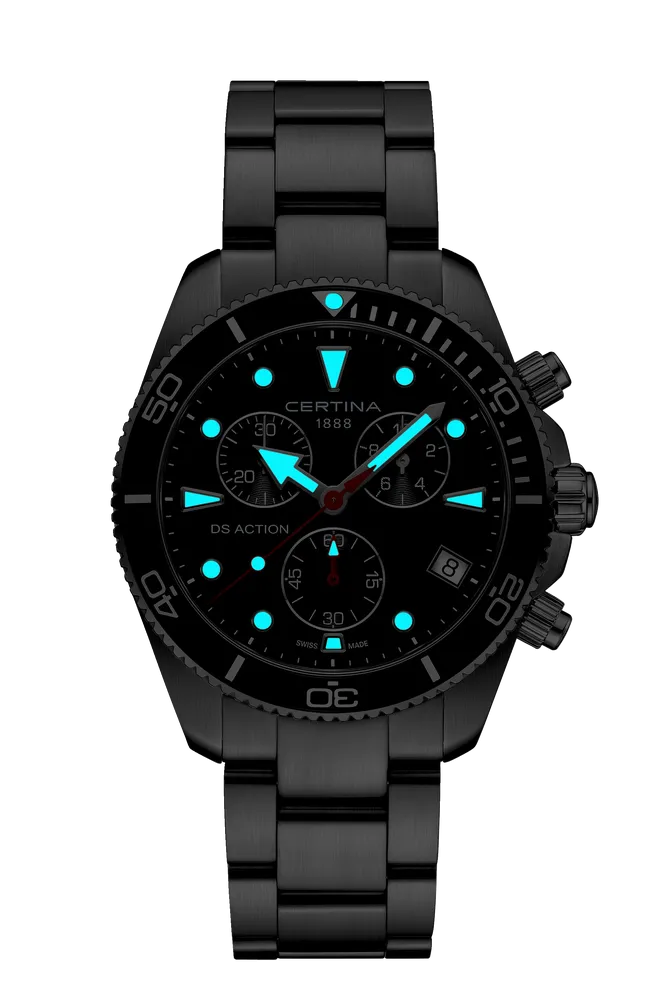 Certina DS Action Chrono Siyah C0484171105100 detay görseli 1