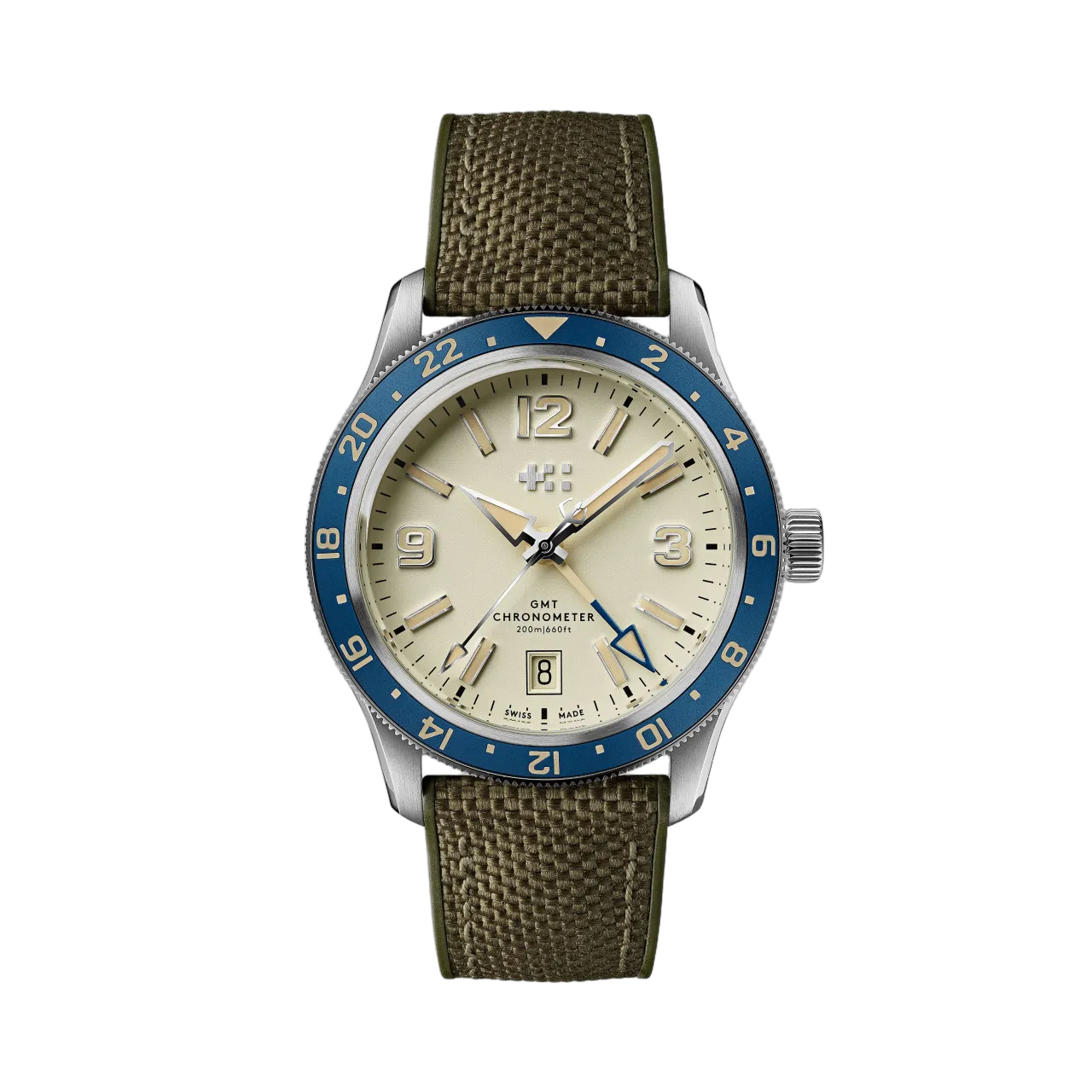 Christopher Ward C60 Trident Biscay GMT Otomatik Bej C6039AGM1S0BW0HV