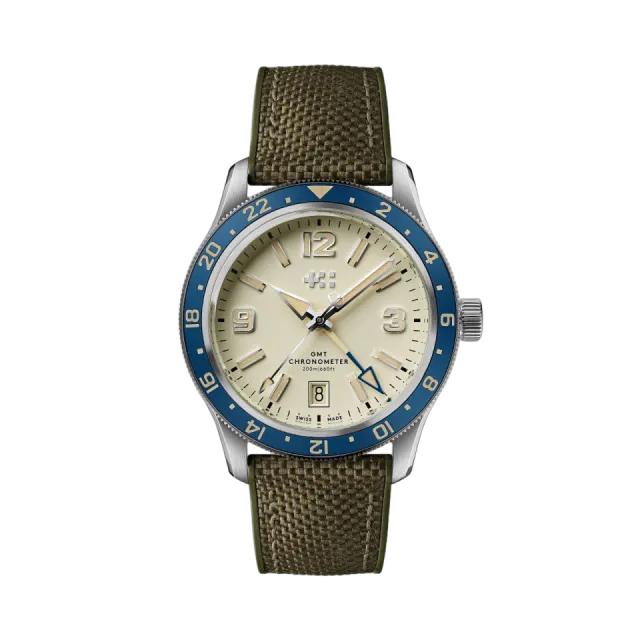 Christopher Ward C60 Trident Biscay GMT Otomatik Bej C6039AGM1S0BW0HV Görsel 1