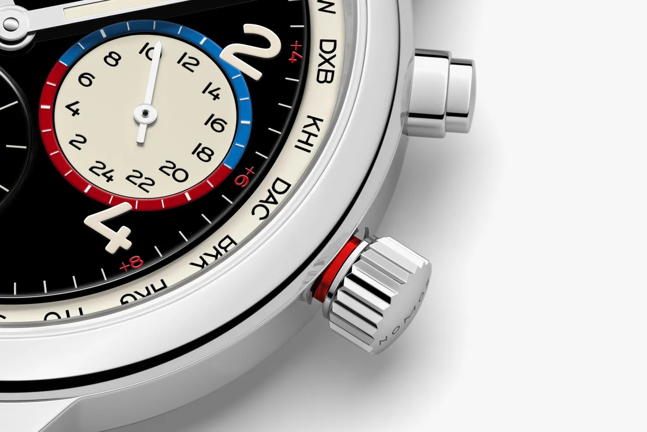 NOMOS Glashütte Club Sport Neomatik Worldtimer Dark 793SB detay görseli 4