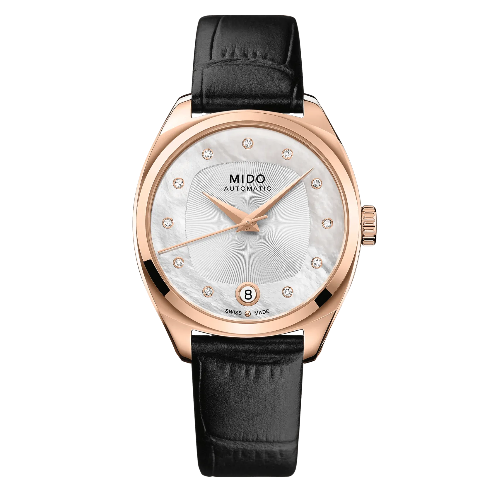 Mido Belluna Royal Lady Otomatik Gümüş M0243073711600 detay görseli 1