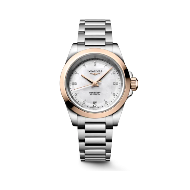 Beğenmek için çift tıkla Longines Conquest Otomatik Beyaz Sedef L34305876 Görsel 1