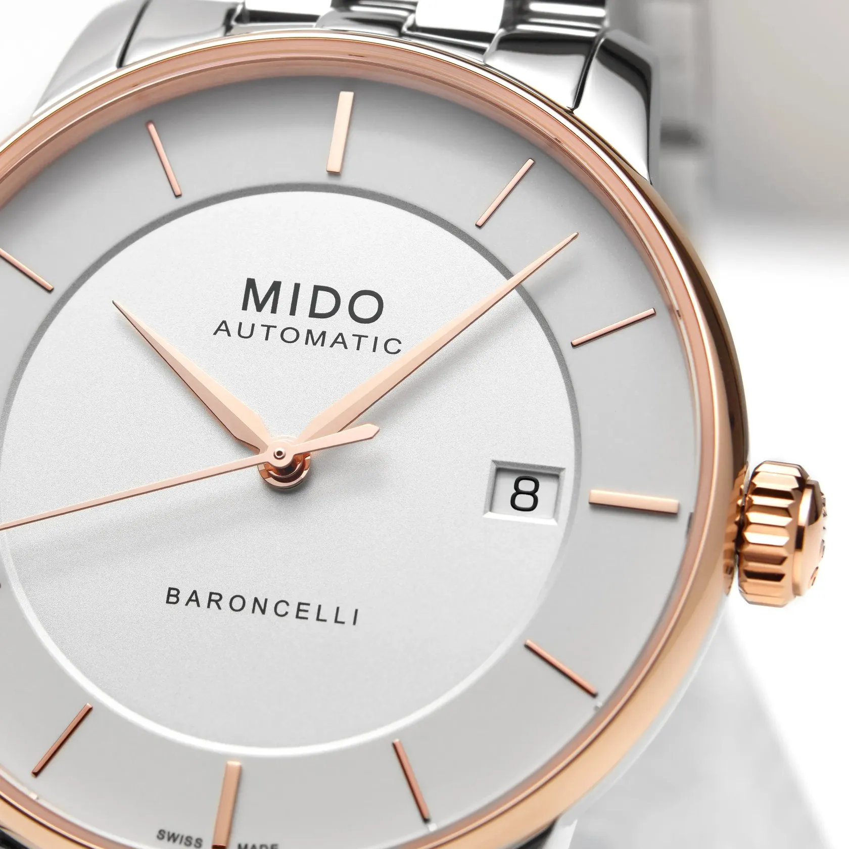 MIDO Baroncelli Signature Gent Otomatik Gümüş M0374072103100 detay görseli 4