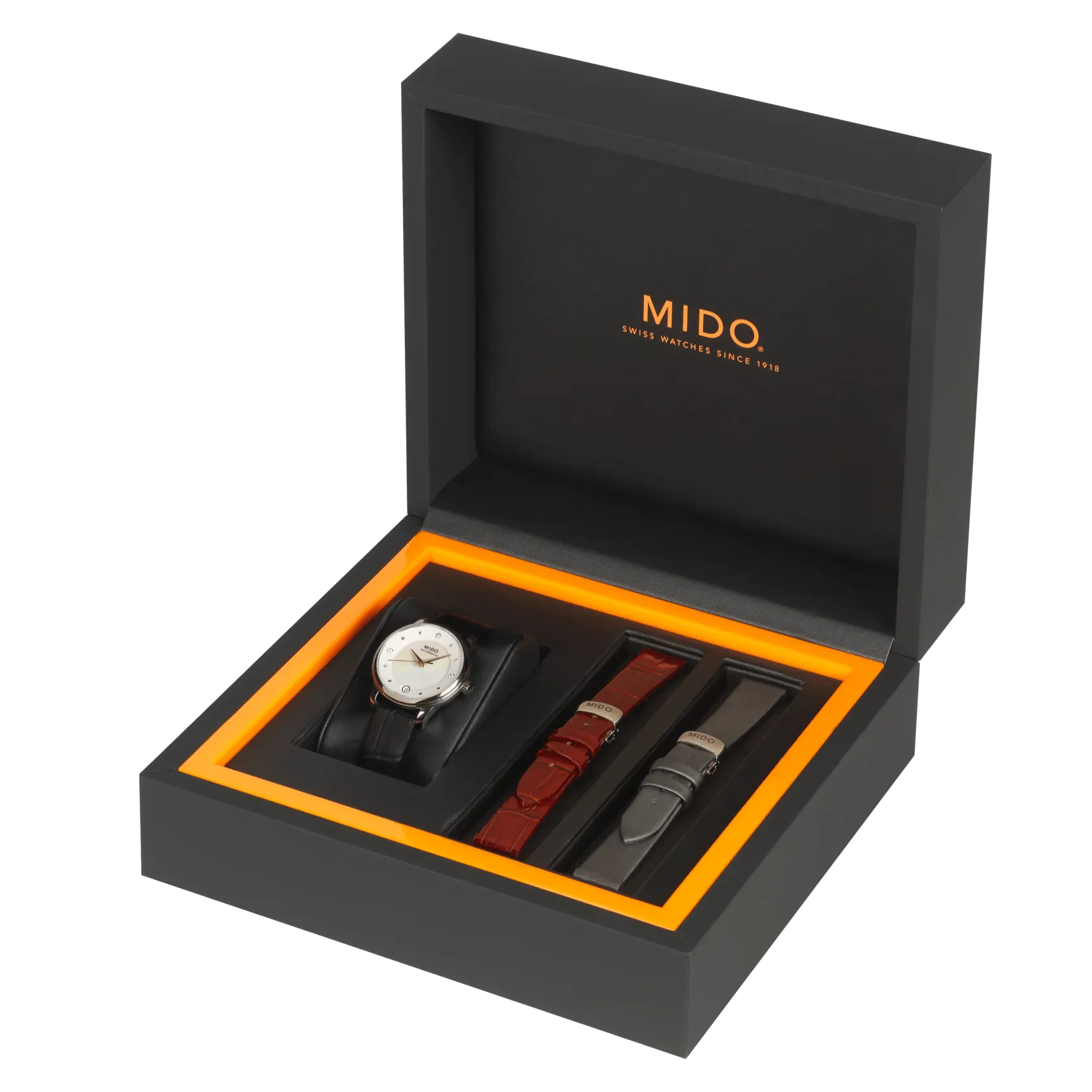 Mido Baroncelli Lady Day & Night Beyaz Sedef M0392071610600 detay görseli 5