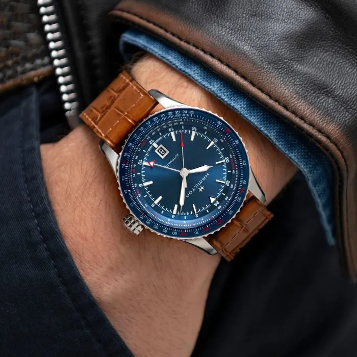 Hamilton Khaki Aviation Converter Auto GMT Blue H76715540 detay görseli 5