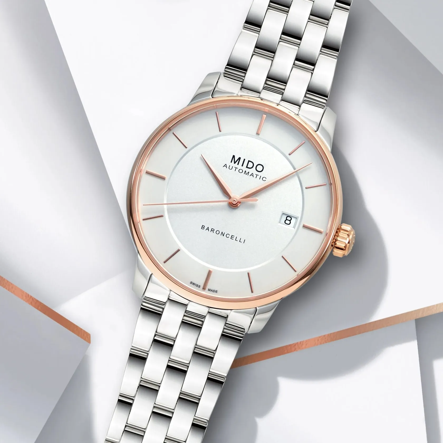 MIDO Baroncelli Signature Gent Otomatik Gümüş M0374072103100 detay görseli 5