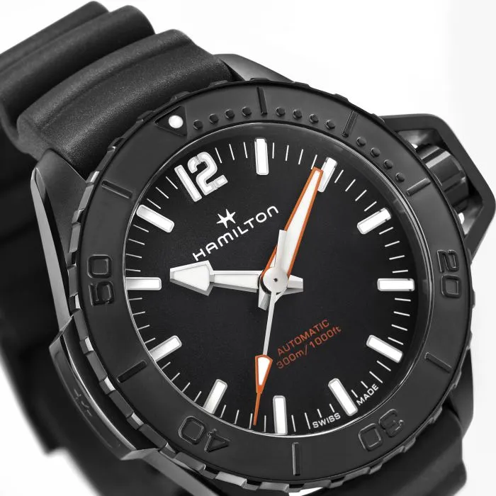 Hamilton Khaki Navy Frogman Otomatik Siyah H77855330 detay görseli 1