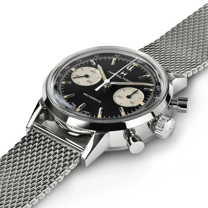 Hamilton American Classic Intra-Matic Chronograph H Siyah H38429130 detay görseli 1