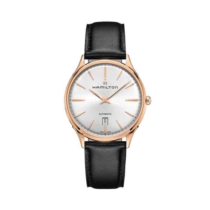 Hamilton Jazzmaster Thinline Gold Auto Silver H38545751