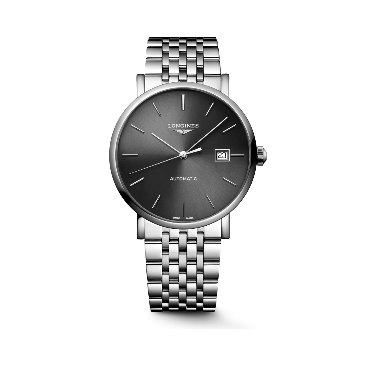 Longines Elegant Collection Gri Gün Işını Otomatik L49104706