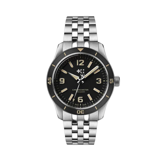 Beğenmek için çift tıkla Christopher Ward C60 Trident Biscay Automatic Matte Black C6042C3H1S0KK0B1 Görsel 1