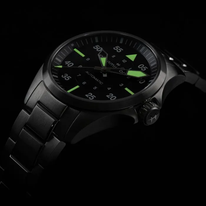 Hamilton Khaki Aviation Pilot Auto Siyah H76215130 detay görseli 4