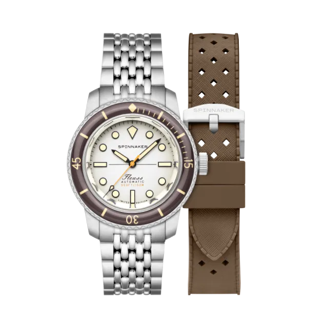 Beğenmek için çift tıkla Spinnaker Fleuss 40 Automatic Smoky White SP513322 Görsel 1