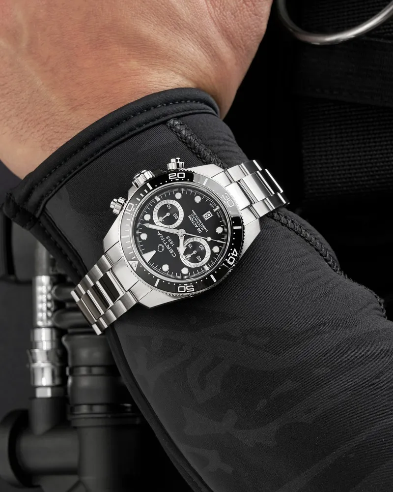 Certina DS Action Diver Chrono Otomatik Siyah C0328271105100 detay görseli 5