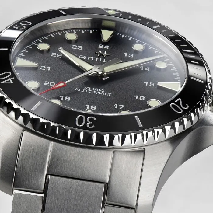 Hamilton Khaki Navy Scuba Auto Otomatik Siyah H82515130 detay görseli 3