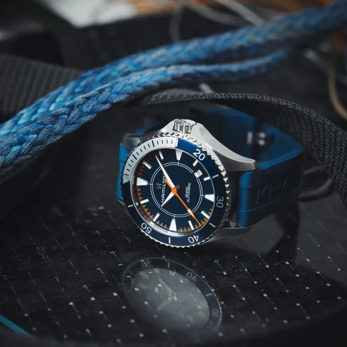 Hamilton Khaki Navy Scuba Auto Syroco Special Edition Otomatik Blue H82385340 detay görseli 5
