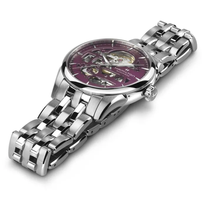 Hamilton Jazzmaster Skeleton Otomatik Mor H32265101 detay görseli 1