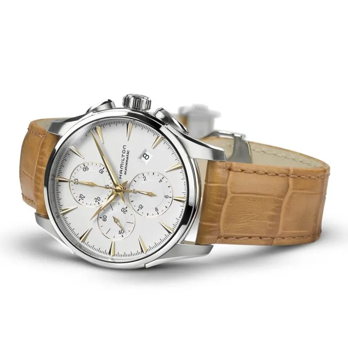 Hamilton Jazzmaster Auto Chrono Otomatik Beyaz H32586511 detay görseli 3
