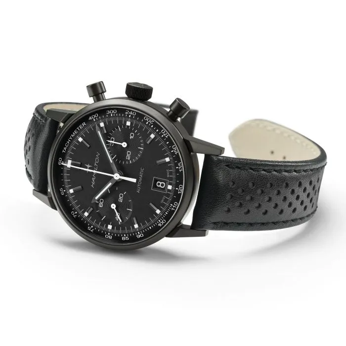Hamilton American Classic Intra-Matic Autochrono Black Otomatik H38446730 detay görseli 5
