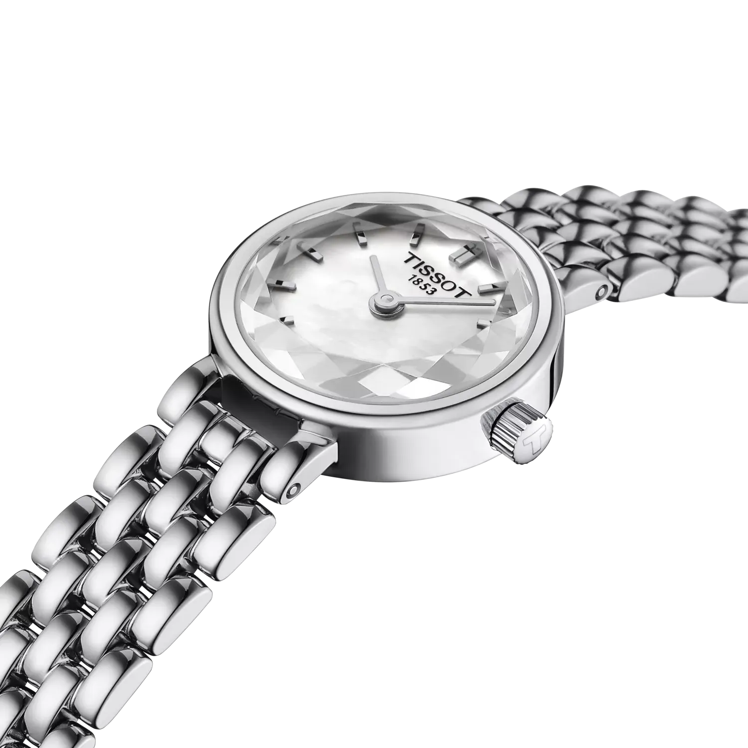 Tissot Lovely Round 19.5mm Beyaz Sedef T1400091111100 detay görseli 5