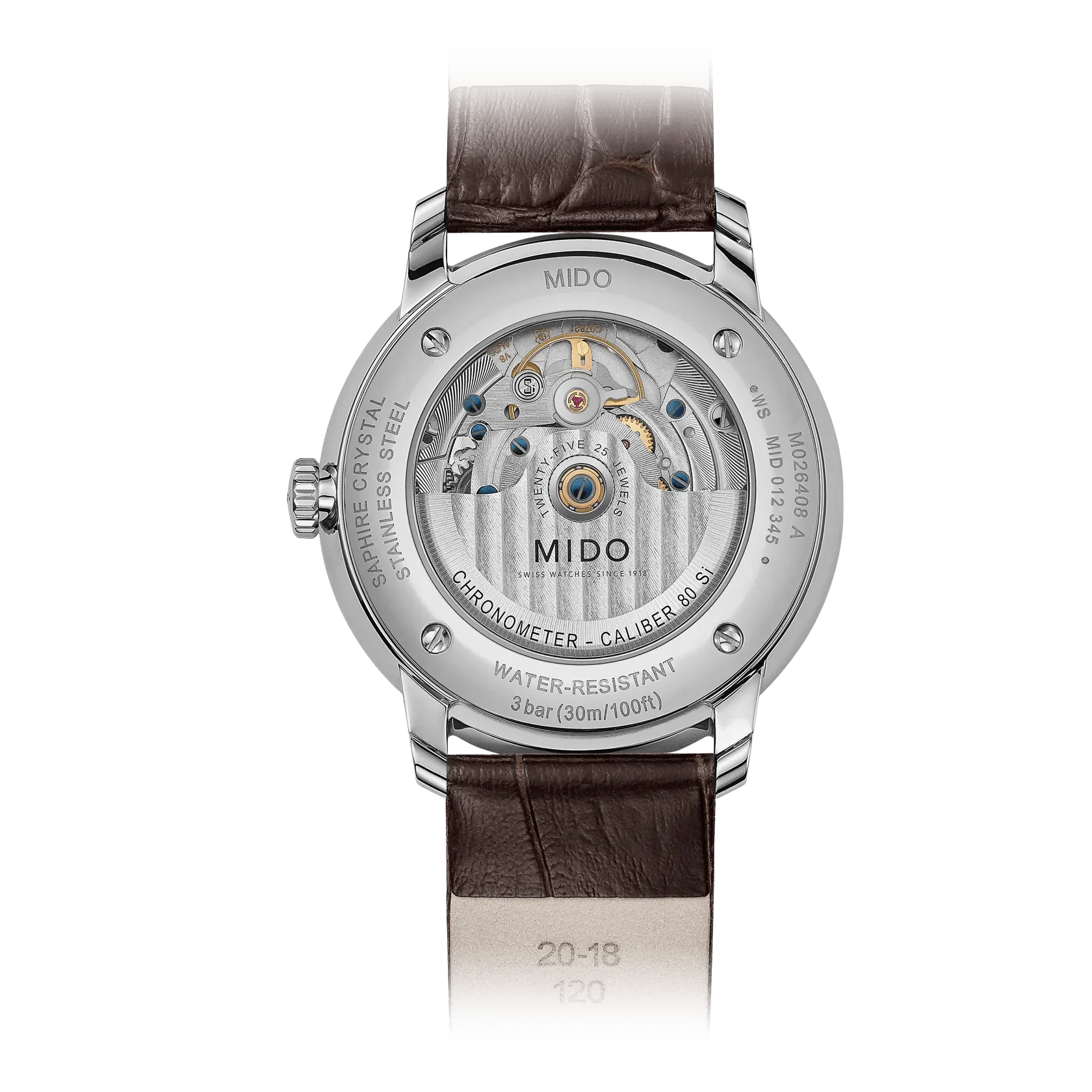 Mido Baroncelli Chronometer Silicon Gent Otomatik Antrasit M0274081606100 detay görseli 1