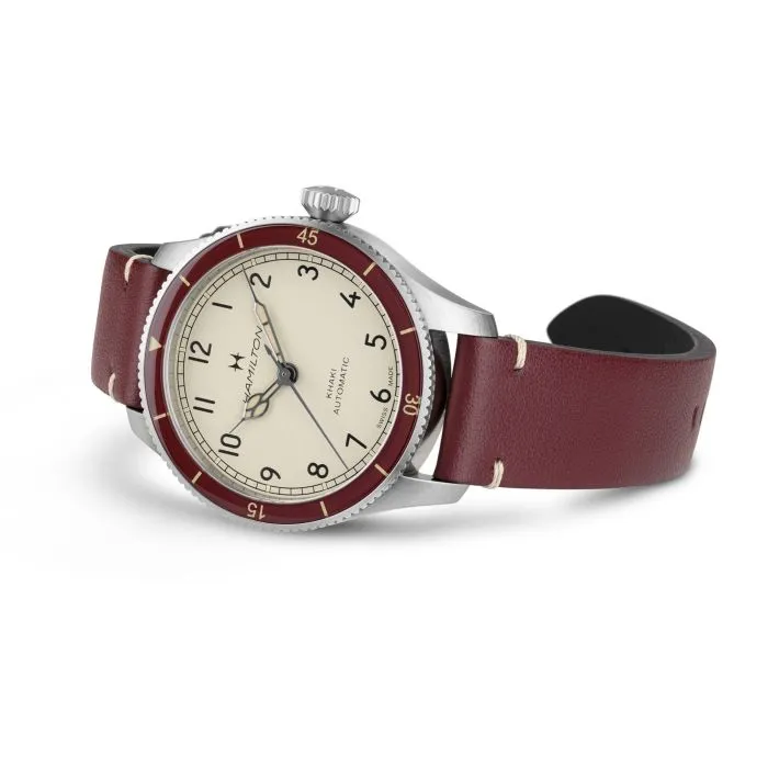 Hamilton Khaki Aviation Pilot Pioneer 38mm Otomatik Beyaz H76265810 detay görseli 2