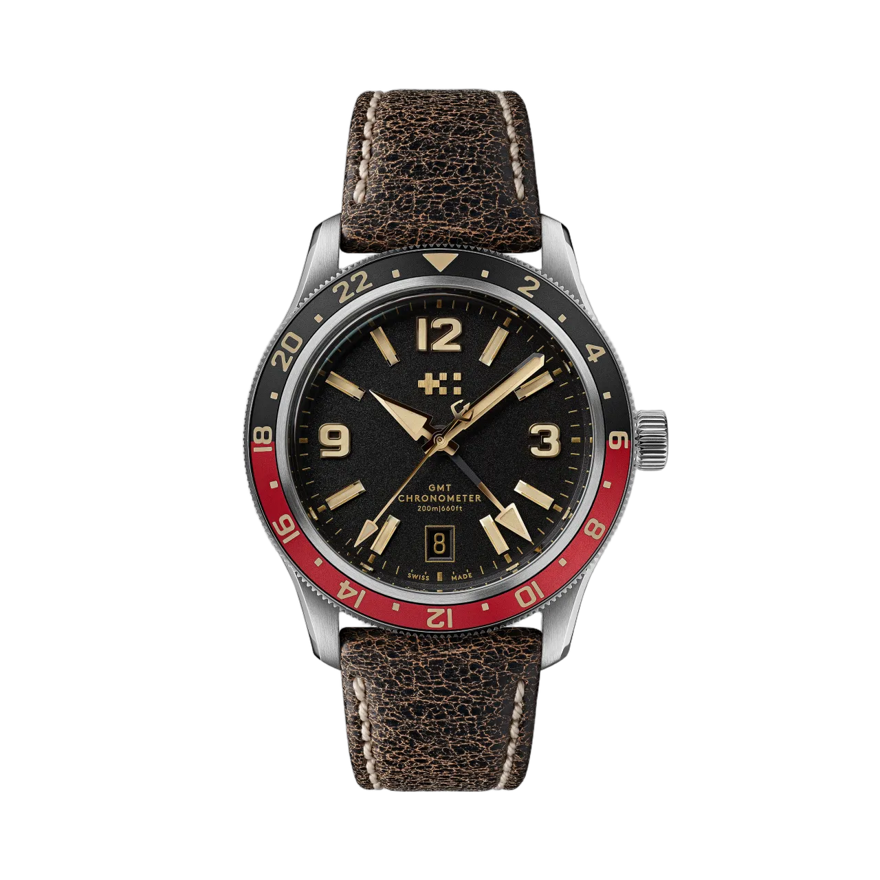 Christopher Ward C60 Trident Biscay GMT Otomatik Siyah C6039AGM1S0RK0VT1
