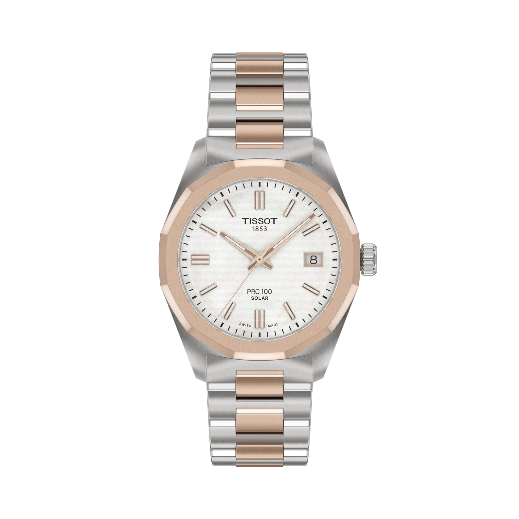Tissot PRC 100 Solar 34mm Beyaz Sedef T1518222211100