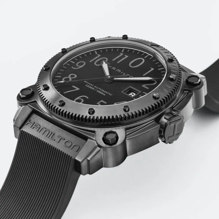 Hamilton Khaki Navy BeLOWZERO 1000m Otomatik Siyah H78585333 detay görseli 1