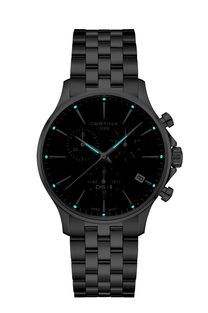 Certina DS-8 Chrono Black C0454171105100 detay görseli 1