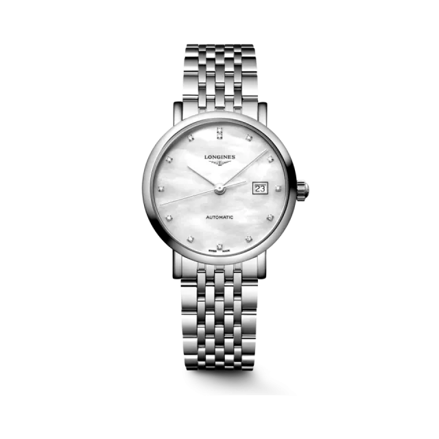 Beğenmek için çift tıkla Longines Elegant Collection Otomatik Beyaz Sedef L43104806 Görsel 1