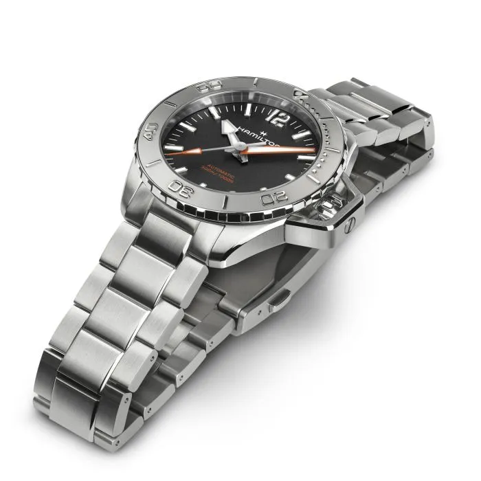 Hamilton Khaki Navy Frogman Auto Otomatik Siyah H77485130 detay görseli 1