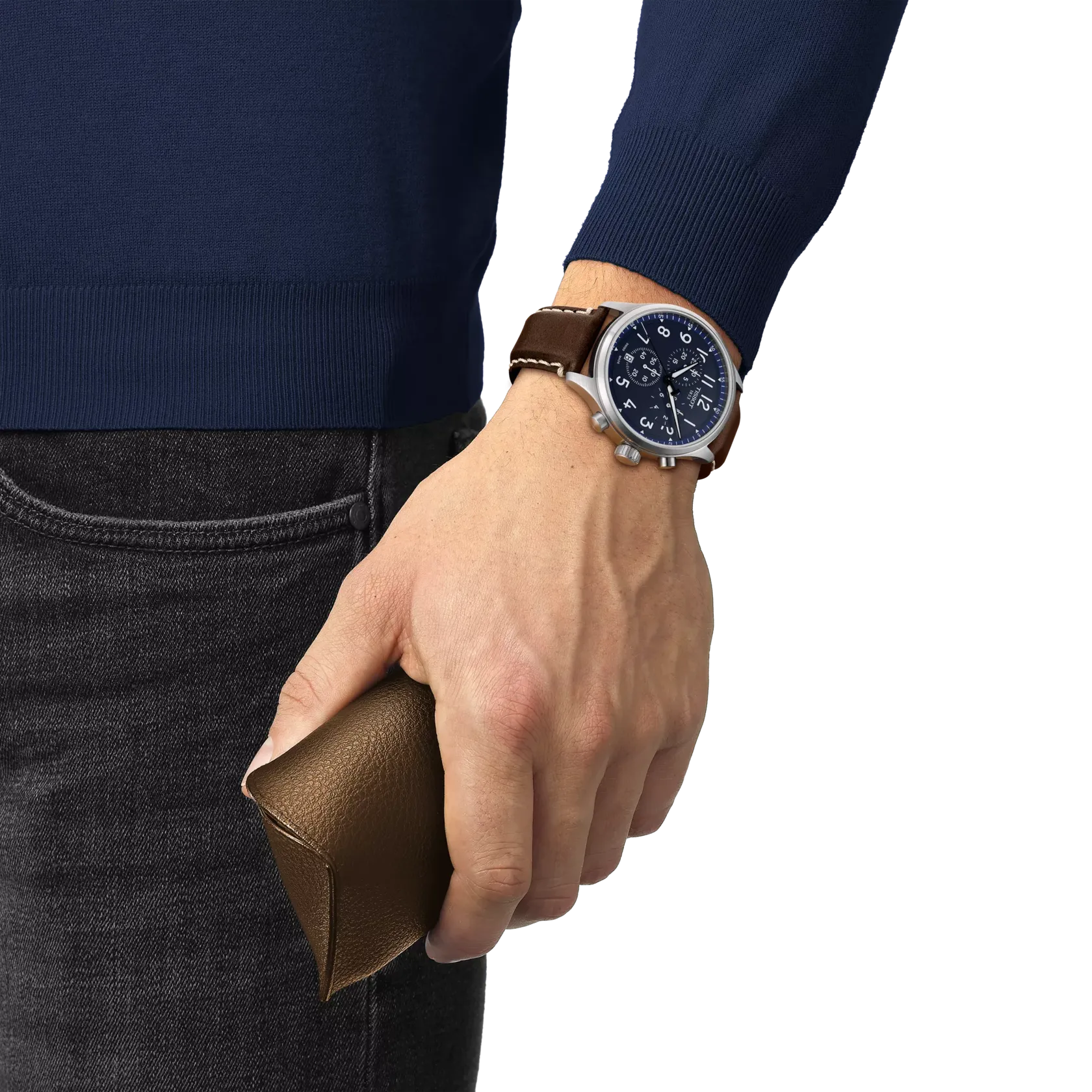 Tissot Chrono XL Vintage Mavi T1166171604200 detay görseli 4