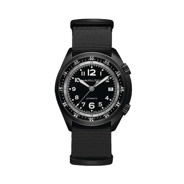 Hamilton Khaki Aviation Pilot Pioneer Aluminium Otomatik Siyah H80485835