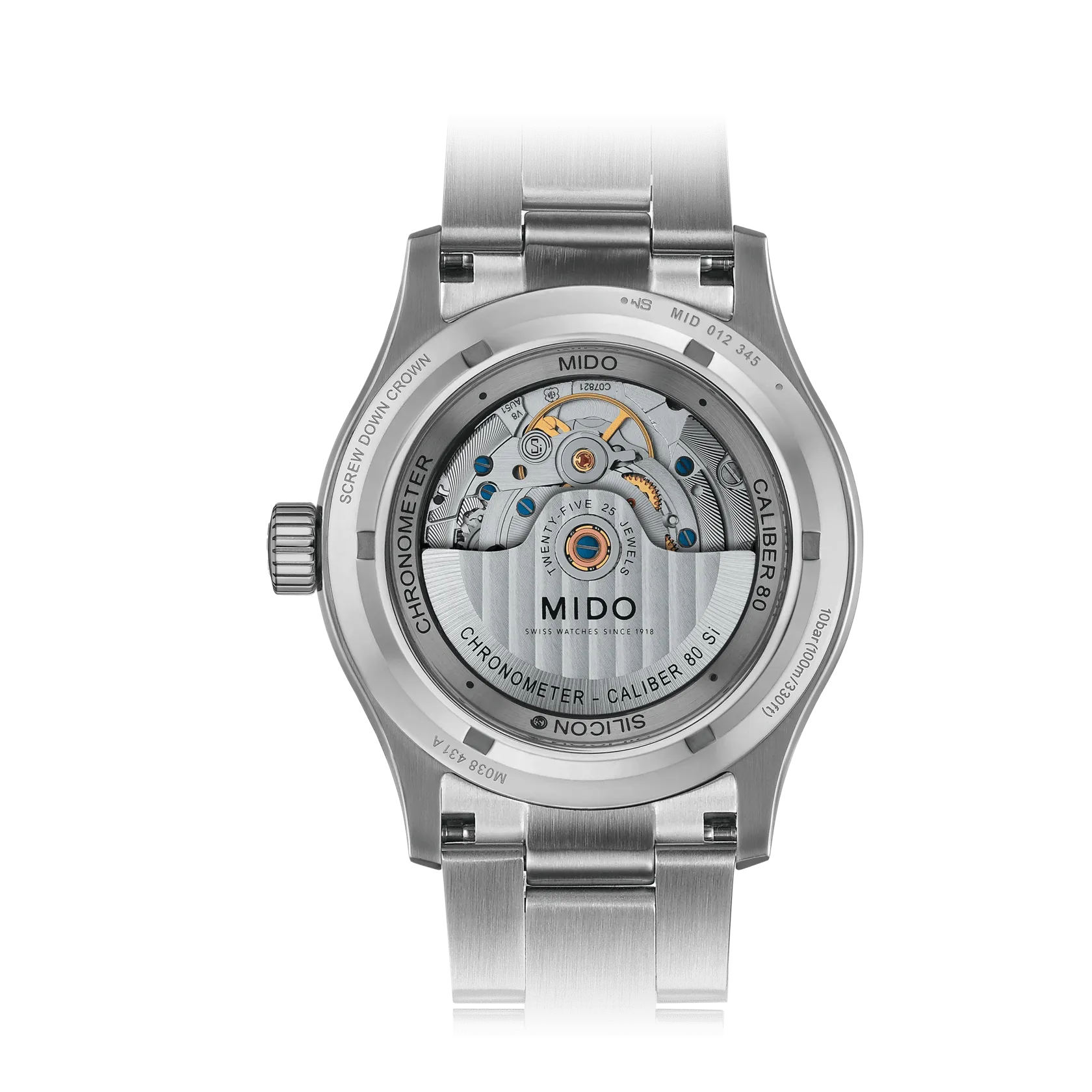 Mido Multifort Chronometer 1 Otomatik Beyaz M0384311103100 detay görseli 1