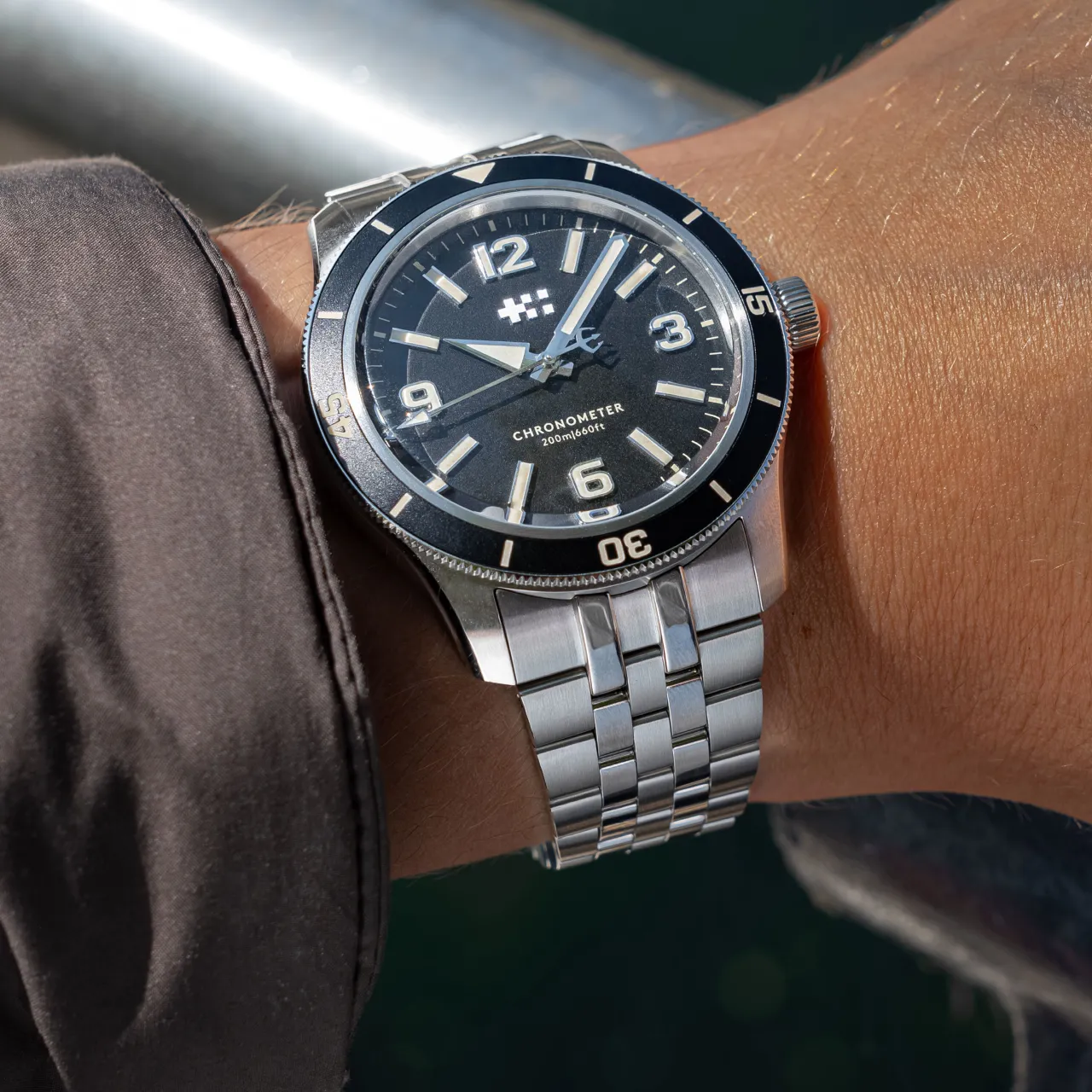 Christopher Ward C60 Trident Biscay Automatic Black C6039C3H1S0KK0B1 detay görseli 1