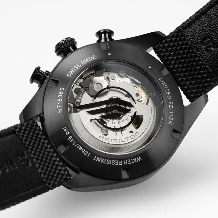 Hamilton Khaki Field Auto Chrono Resident Evil Requiem Limited Edition Otomatik Siyah H71636330 detay görseli 1