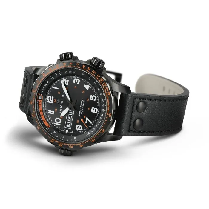 Hamilton Khaki Aviation X-Wind Day Date Auto Siyah H77785733 detay görseli 4