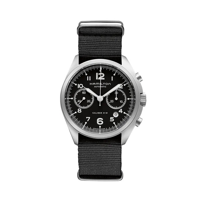 Hamilton Khaki Aviation Khaki Pilot Pioneer Auto Chrono Otomatik Siyah H76456435