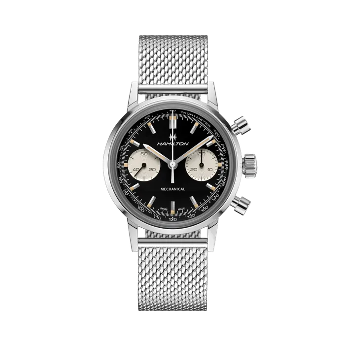 Hamilton American Classic Intra-Matic Chronograph H Siyah H38429130
