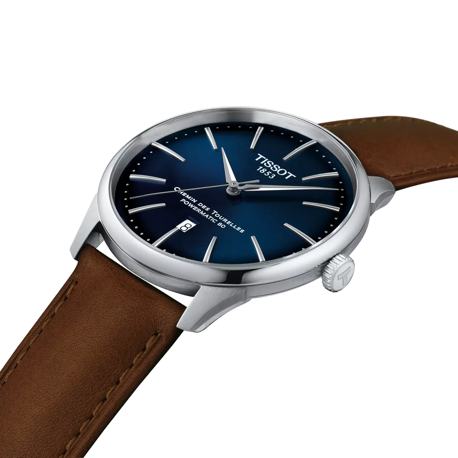 Tissot Chemin Des Tourelles 42mm Otomatik Mavi T1394071604100 detay görseli 5