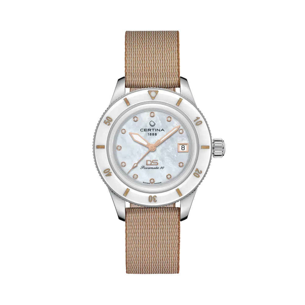 Certina DS PH200M 39mm Powermatic 80 Otomatik Mother Of Pearl C0362071810600