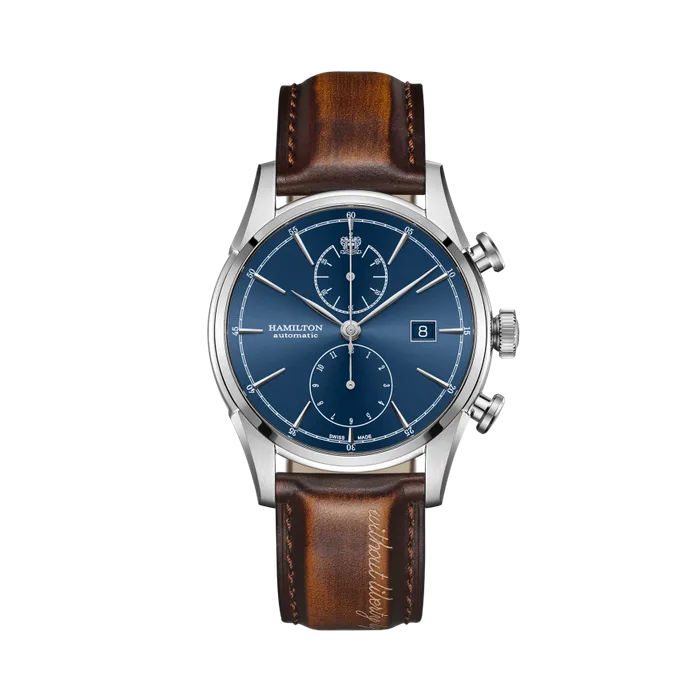 Hamilton American Classic Spirit Of Liberty Auto Chrono Otomatik Mavi H32416541