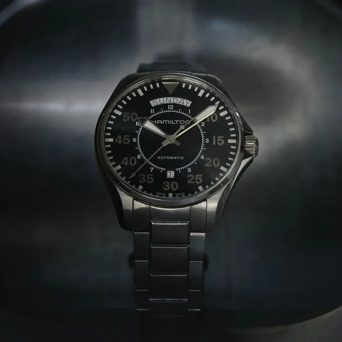 Hamilton Khaki Aviation Pilot Day Date Auto Black H64615135 detay görseli 3