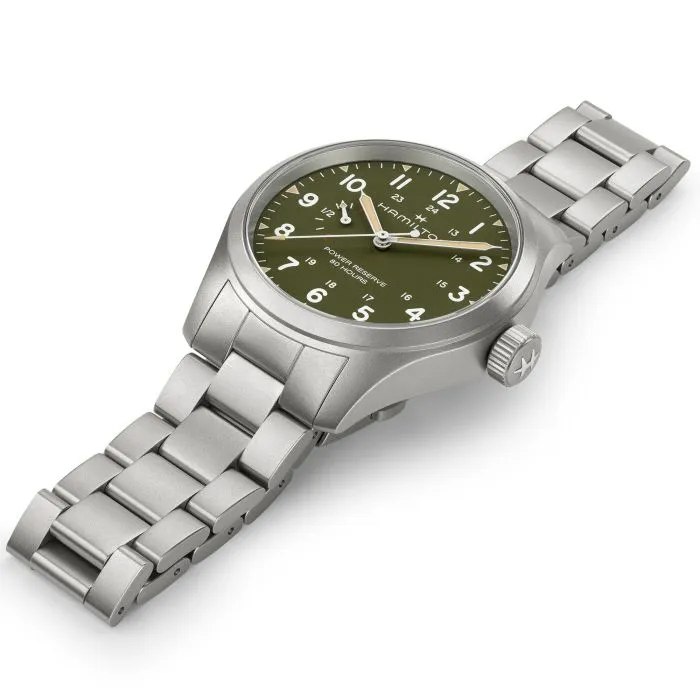 Hamilton Khaki Field Power Reserve 40mm Yeşil H69509160 detay görseli 3
