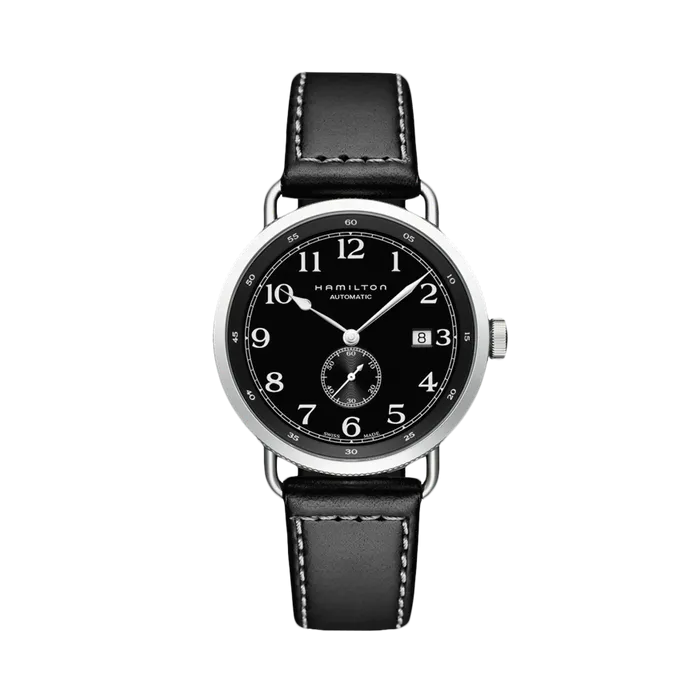 Hamilton Khaki Navy Pioneer Small Second Auto Otomatik Siyah H78415733