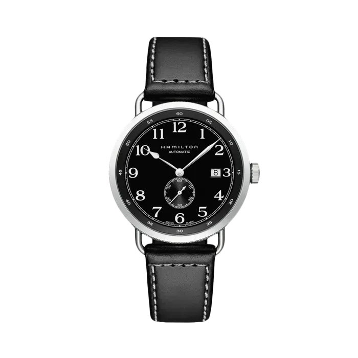 Hamilton Khaki Navy Pioneer Small Second Auto Otomatik Siyah H78415733