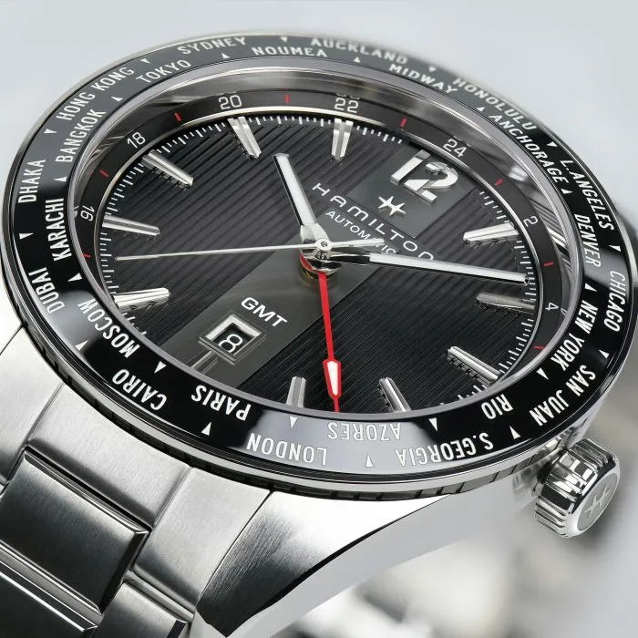 Hamilton Broadway GMT Otomatik Siyah H43725131 detay görseli 1